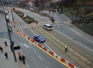 Zakaz przejazdu mostem Śląsko-Dąbrowskim