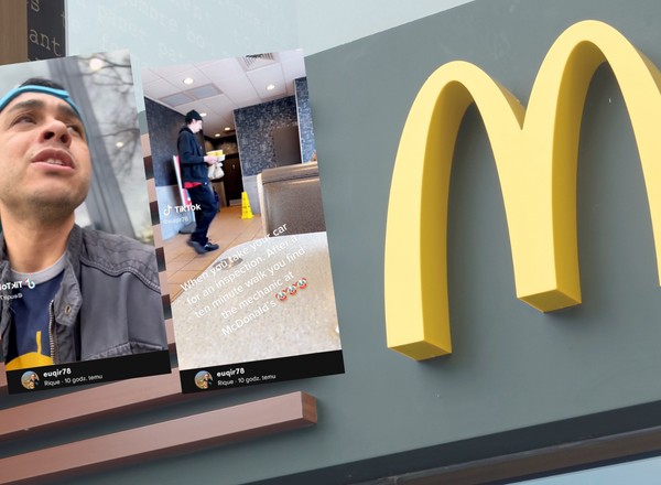 Klient przyłapał mechanika w McDonald's. Gdy zobaczył swoje auto, zaniemówił