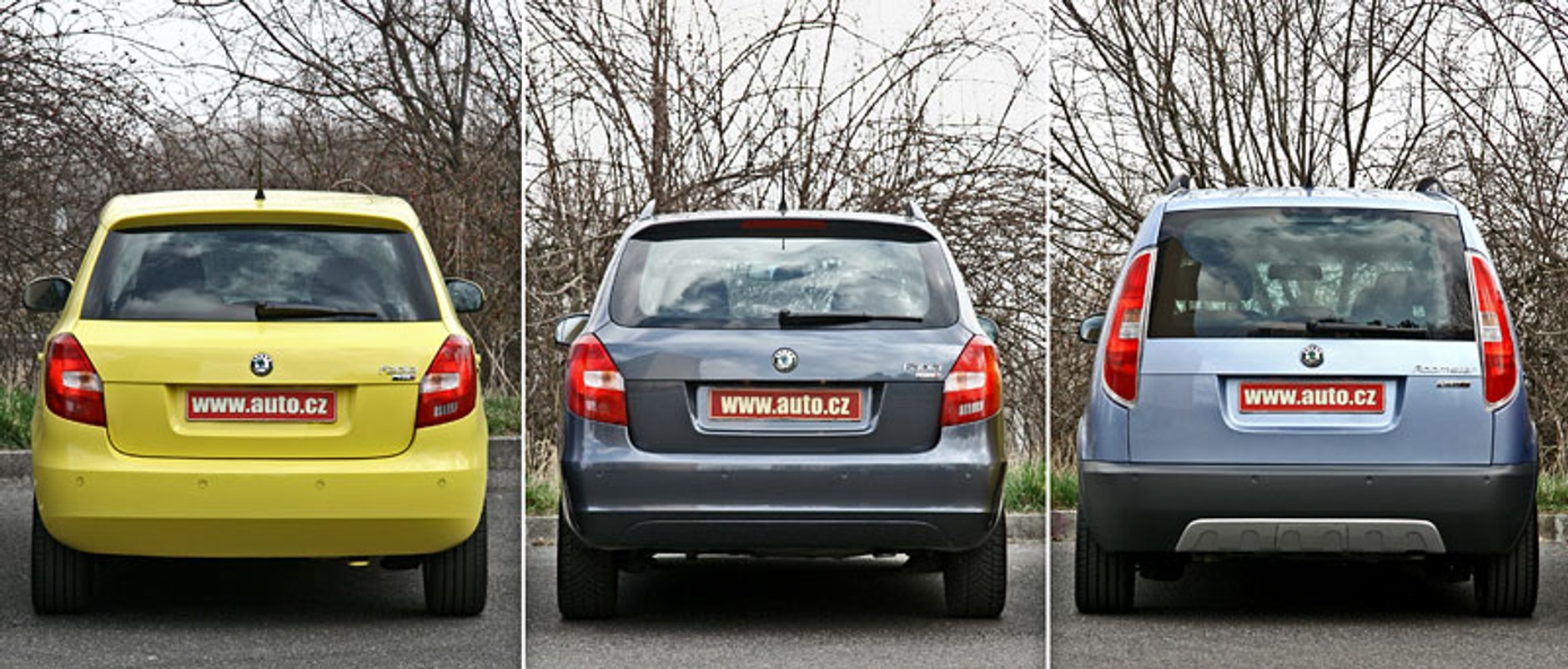 Škoda Fabia vs. Fabia Combi vs. Roomster – braterski pojedynek