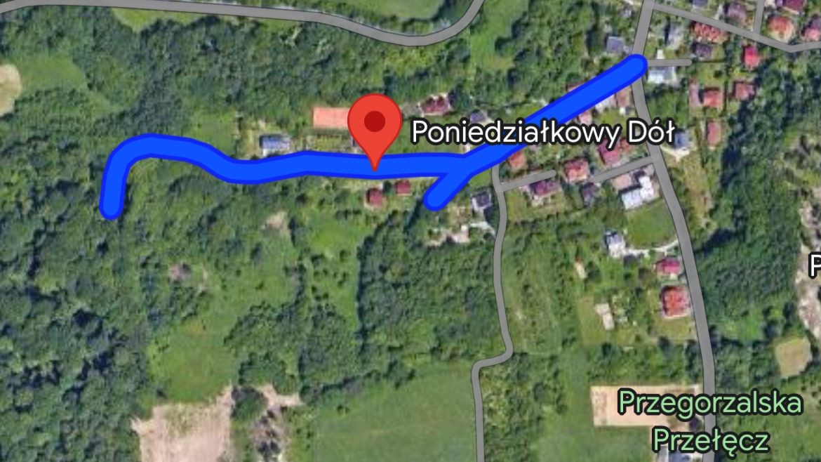 Ul. Poniedziałkowy Dół w Krakowie