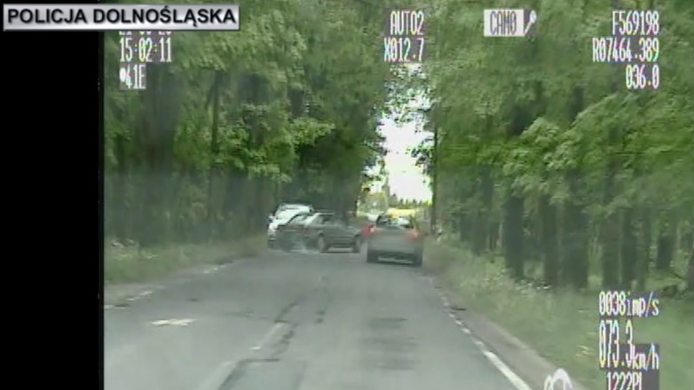 Czołowe zderzenie i dachowanie