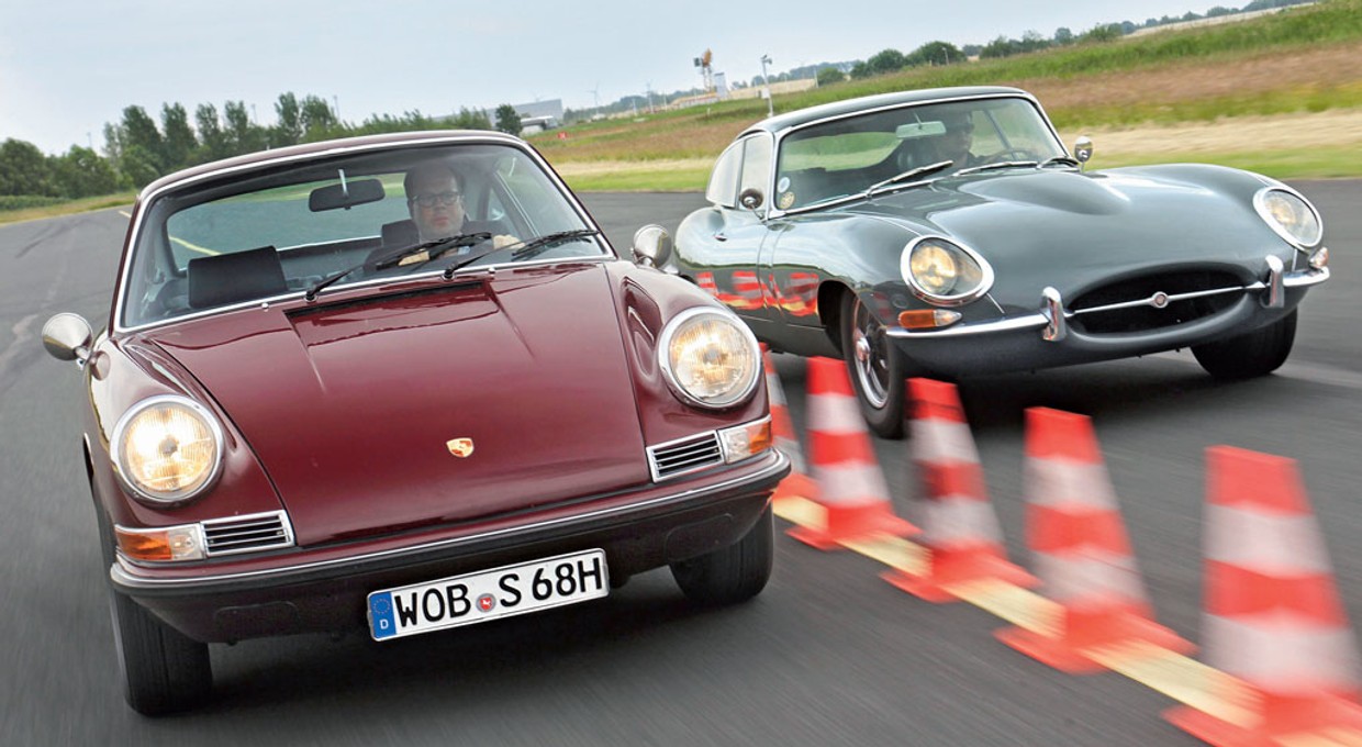 Porsche 911 S kontra Jaguar E-Type 3.8 FHC - tylko to, co najlepsze