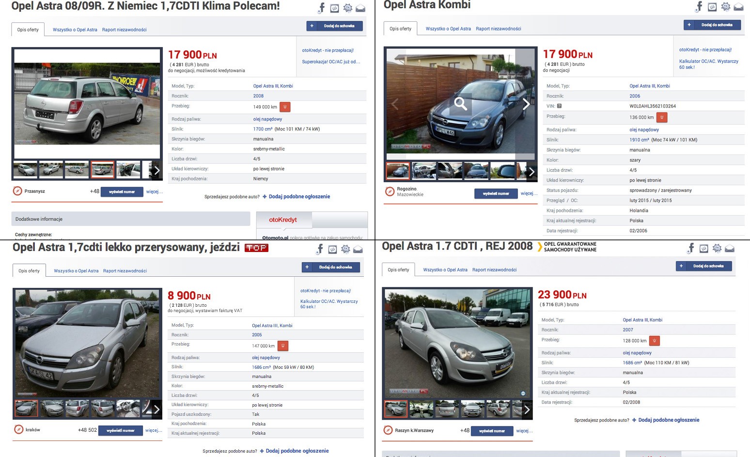 Ogłoszenia na portalach internetowych