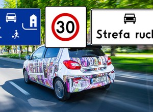 Wjazd do strefy i... kierowca się gubi. Tłumaczymy