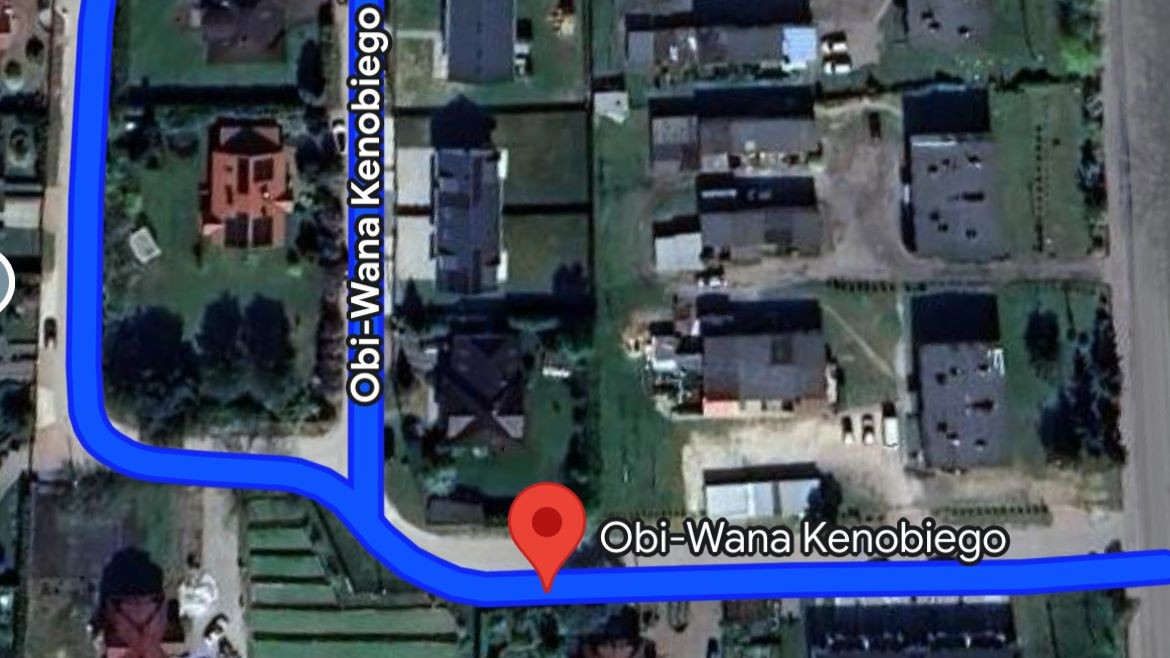 Ul. Obi Wana-Kenobiego w Grabowcu