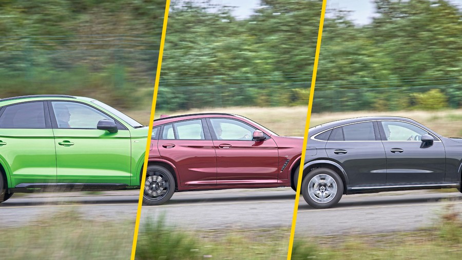 Audi Q5 Sportback kontra BMW X4 i Mercedes GLC Coupe