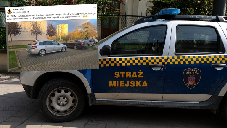 Zobaczył zaparkowany samochód i od razu chwycił za telefon (fot. screen: Facebook/rikordwidjo)