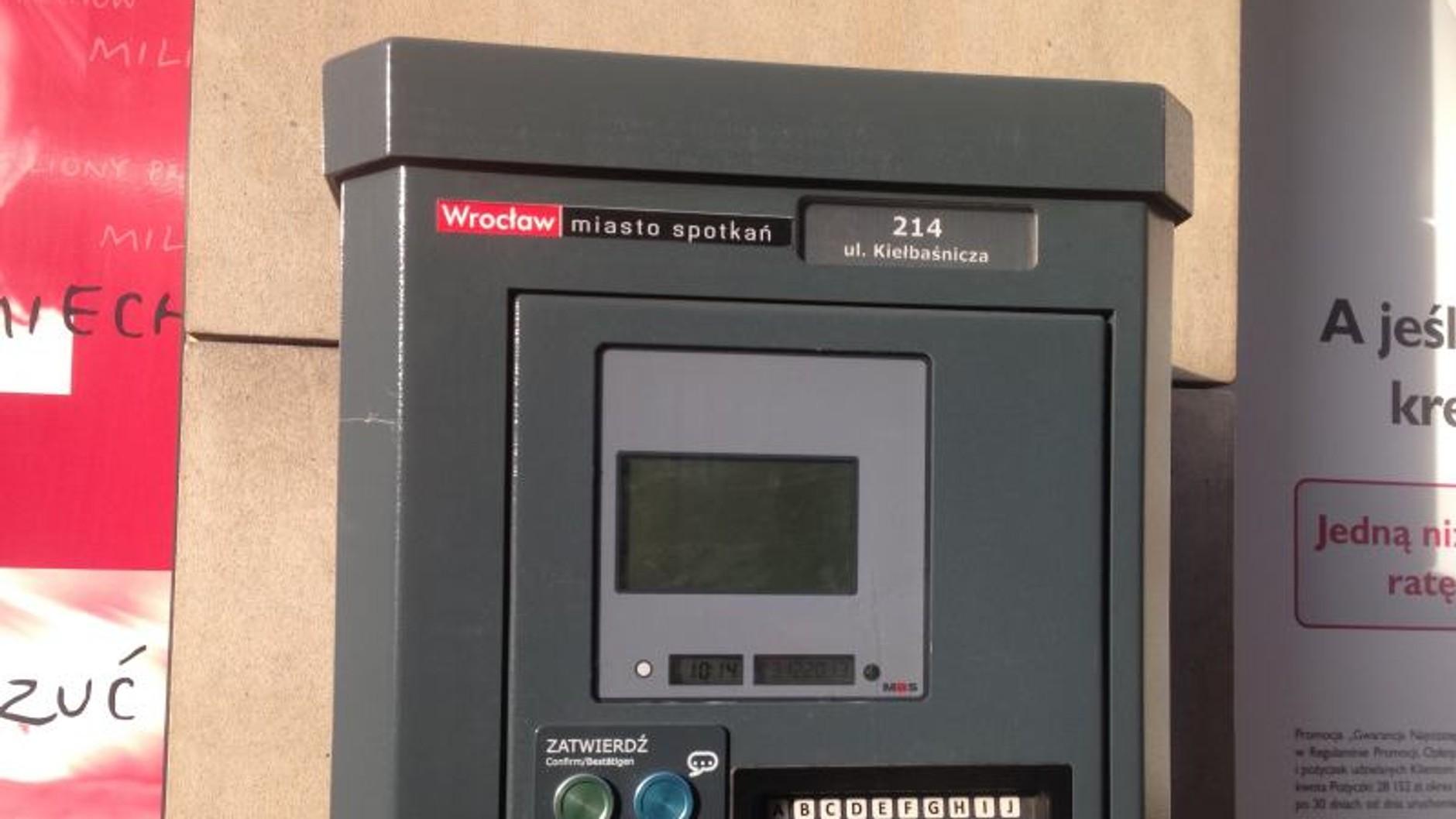 Parkomat we Wrocławiu