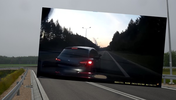 Specjalnie zahamował mu przed maską. Jeden kierowca okazał się cwańszy od drugiego [WIDEO]