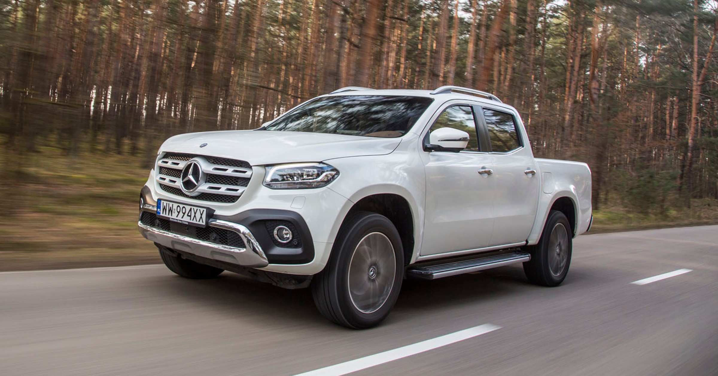 Mercedes X 250 d 4matic - Nissan posmarowany Mercedesem