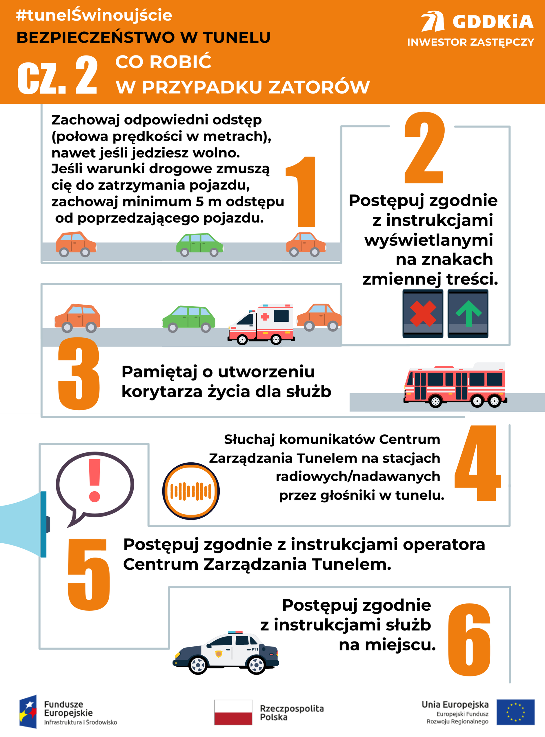 Zasady bezpieczeństwa w tunelu