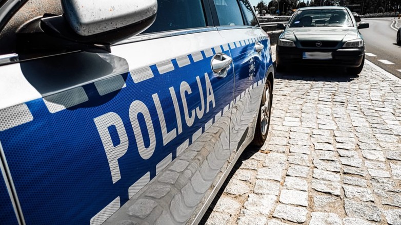 Kontrola policyjna (droga S7; maj 2024 r.)