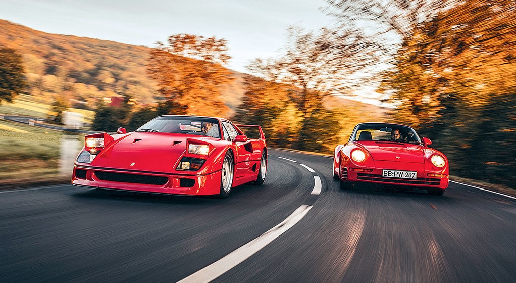 Porsche 959 S kontra Ferrari F40