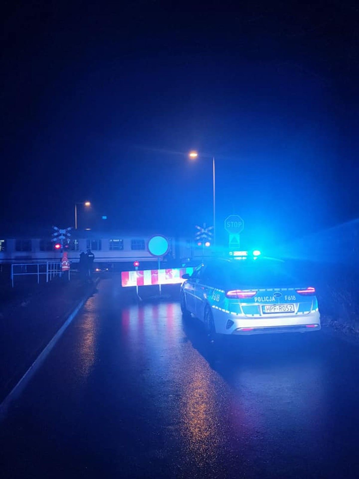 Wypadek na przejeździe kolejowym