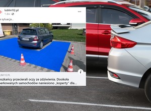 Dookoła zaparkowanych aut namalowali "koperty". Właściciel firmy zdobył się na tłumaczenie