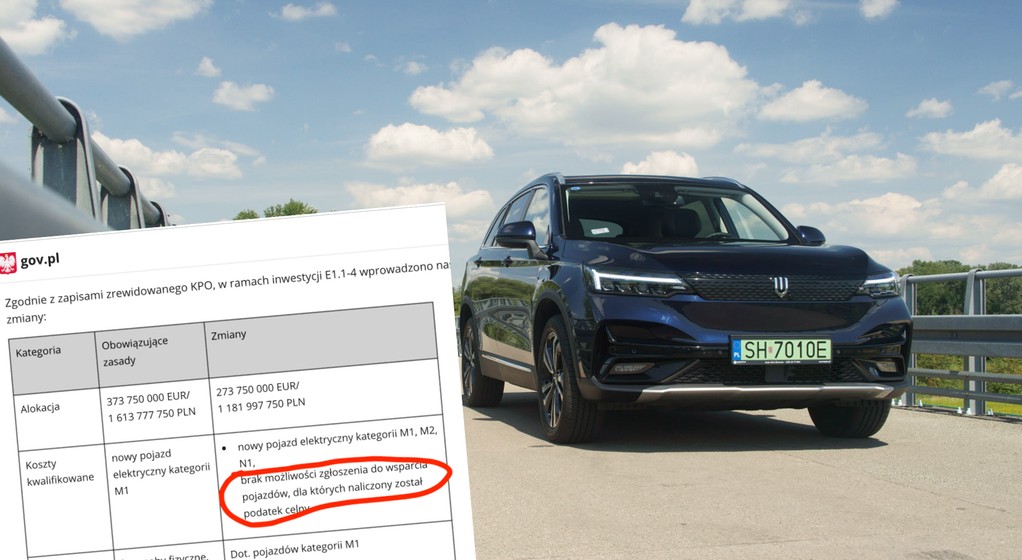 Auta, które podlegają opodatkowaniu cłem, nie będą objęte dopłatą z programu NaszEauto