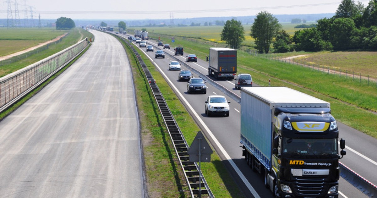 Remont na autostradzie 