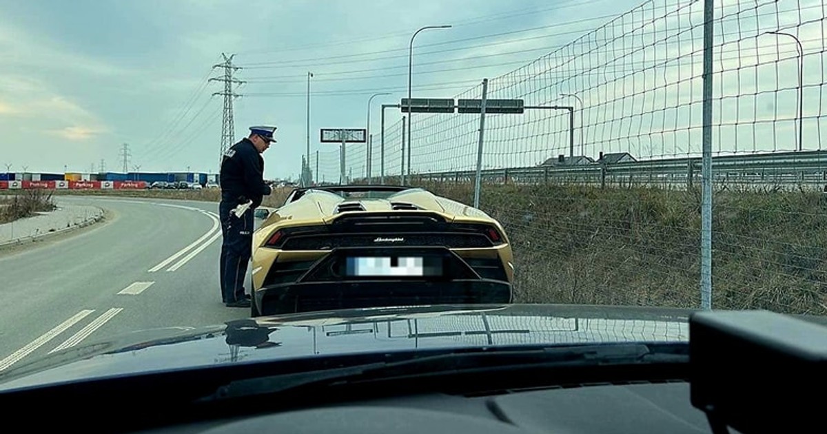 Testował Lamborghini na S7 pod Warszawą