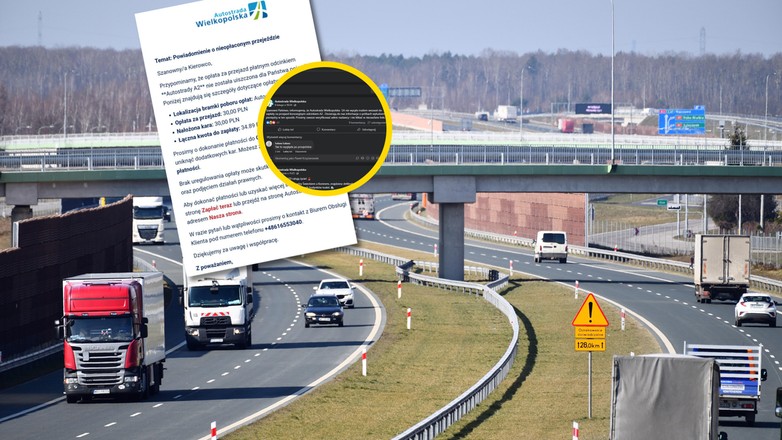 Ostrzeżenie Autostrada Wielkopolska