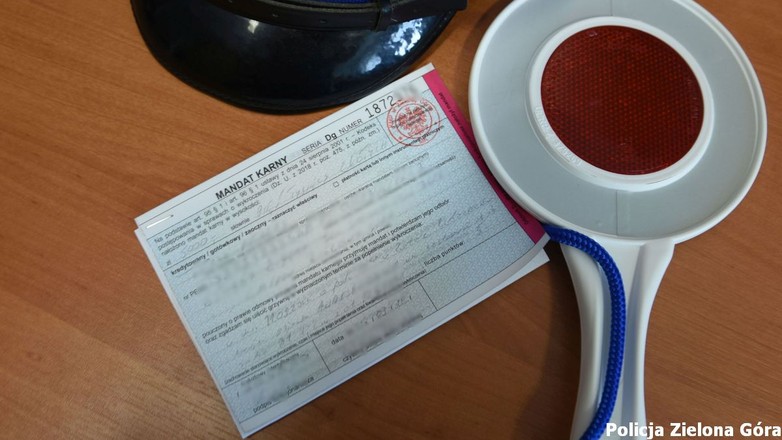 Mandat karny na kwotę 5000 zł