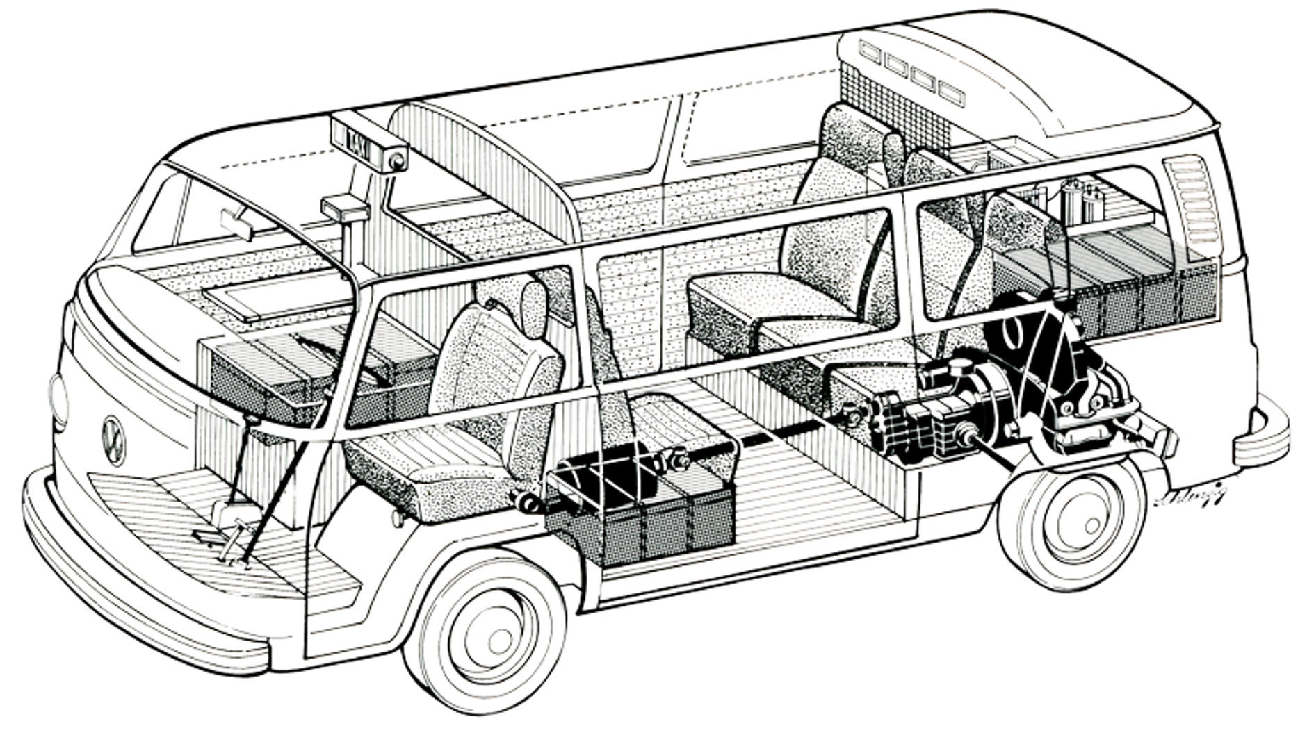 Volkswagen T2 Elektro transporter