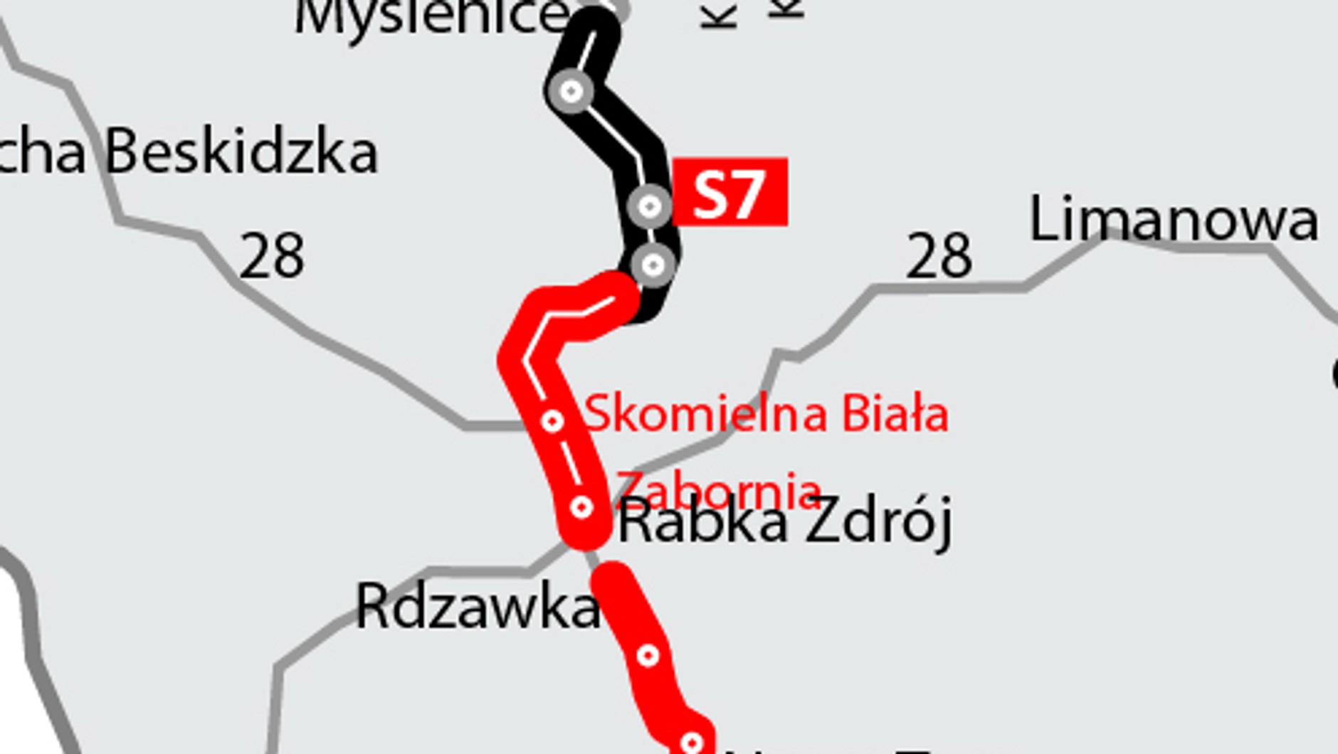 S7 Lubień - Naprawa