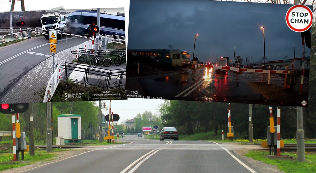 Niebezpieczne sytuacje na przejazdach kolejowych