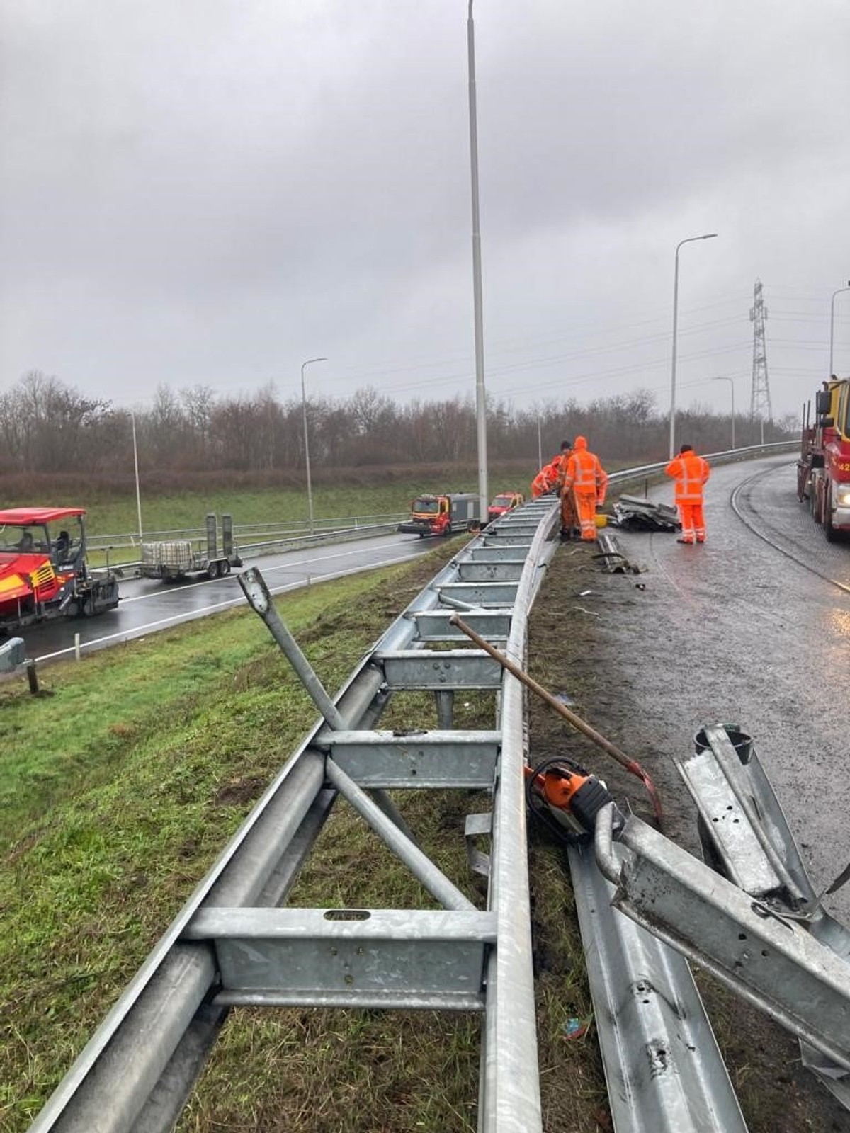 Wypadek wieży turbiny wiatrowej w Holandii