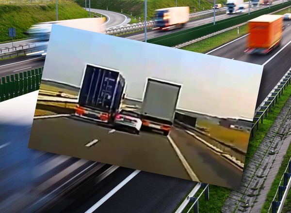 Tak wyprzedzał na A1. "Jeszcze takich akcji nie widziałem" [WIDEO]