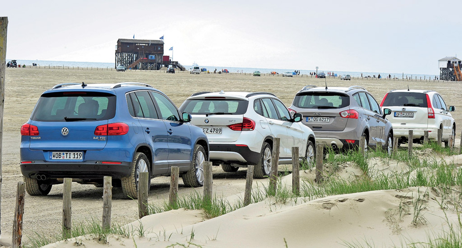 VW Tiguan kontra BMW X1, Ford Kuga i Honda CR-V: duża moc to nie wszystko