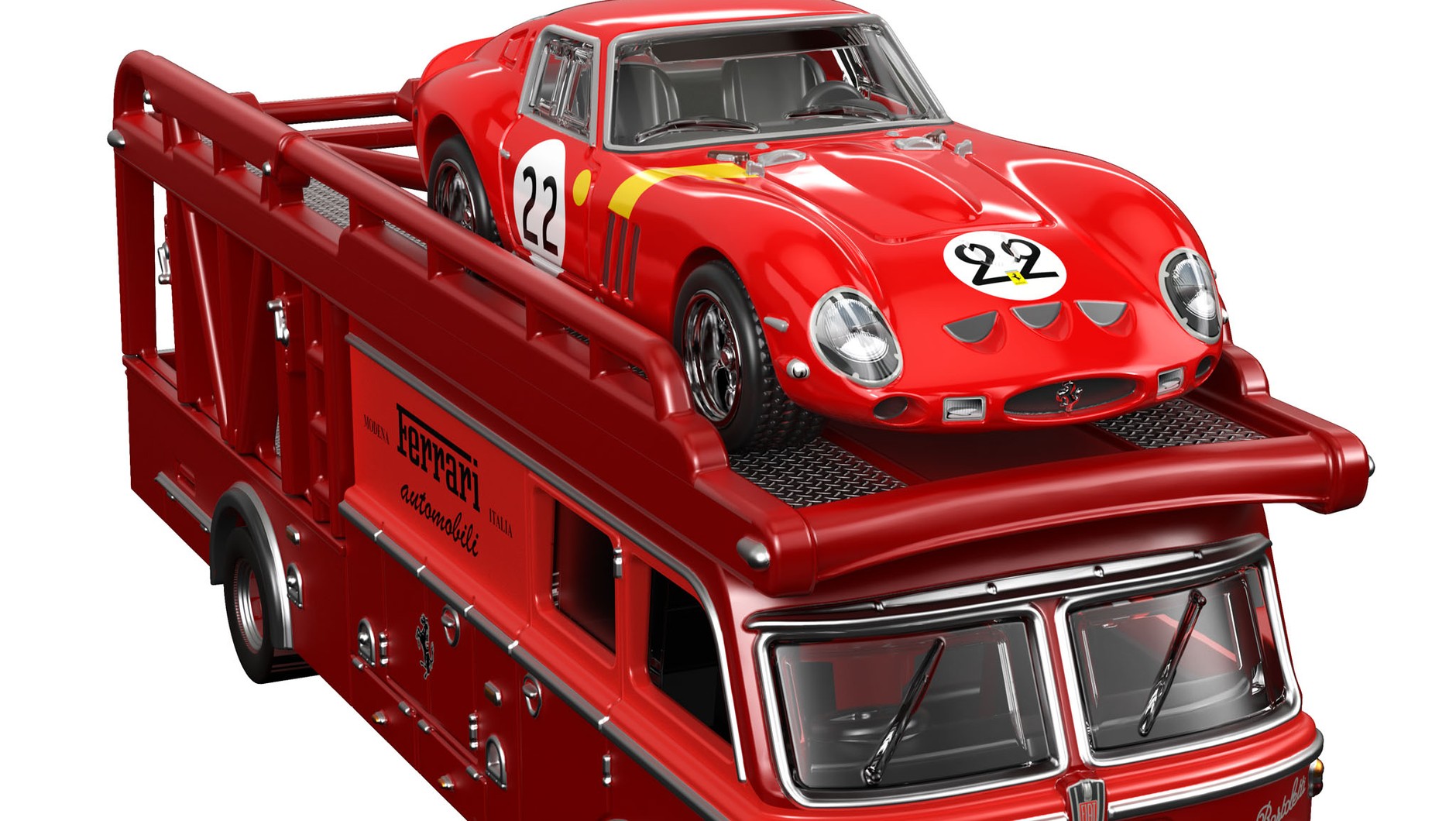 Ferrari 250 GTO i Fiat 642 RN2 (modele w skali marki Hot Wheels)