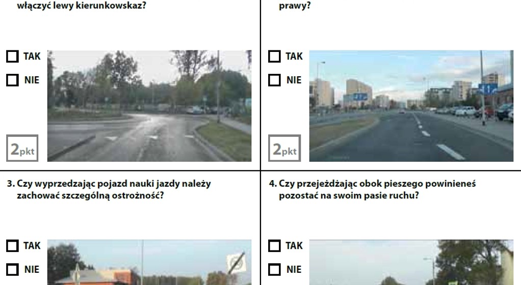 Egzamin teoretyczny na prawo jazdy - zestaw 3