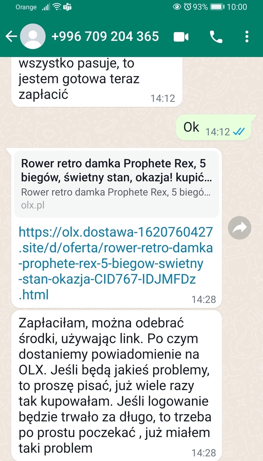 Rozmowa z oszustem