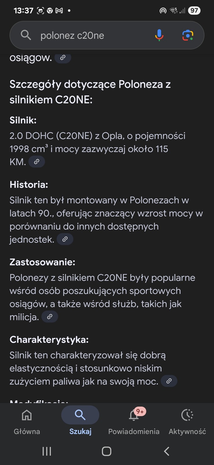 Co AI Google'a wie o Polonezie?