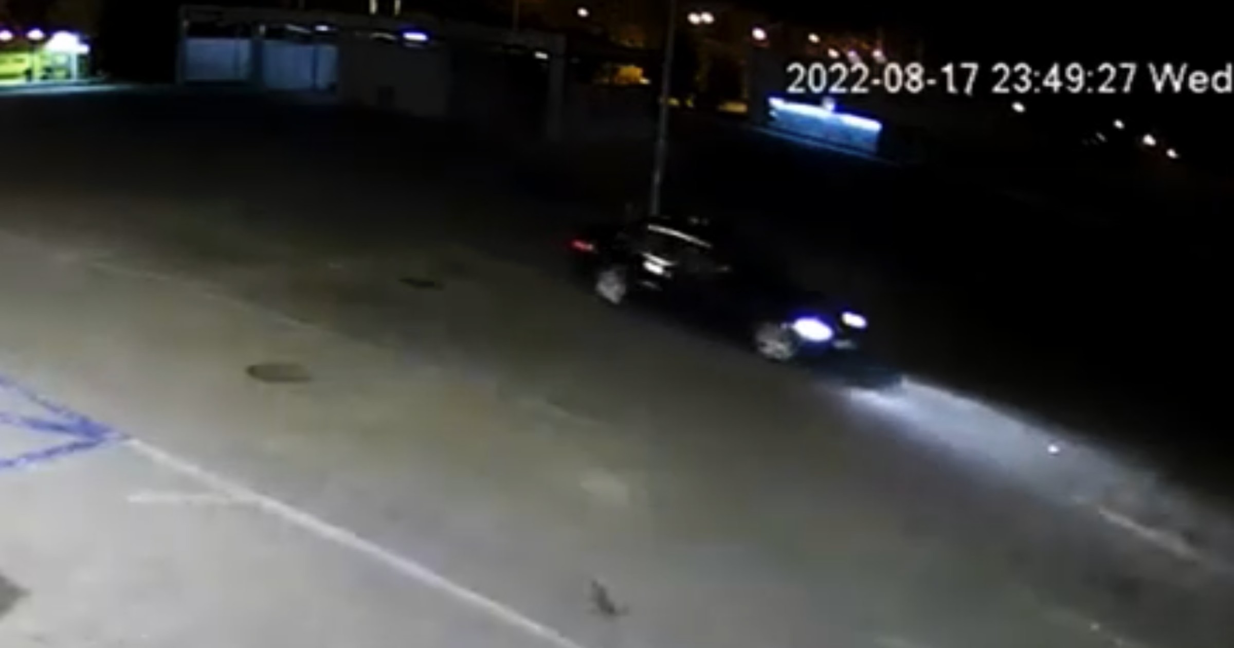Widok z kamery - BMW kręci bączki