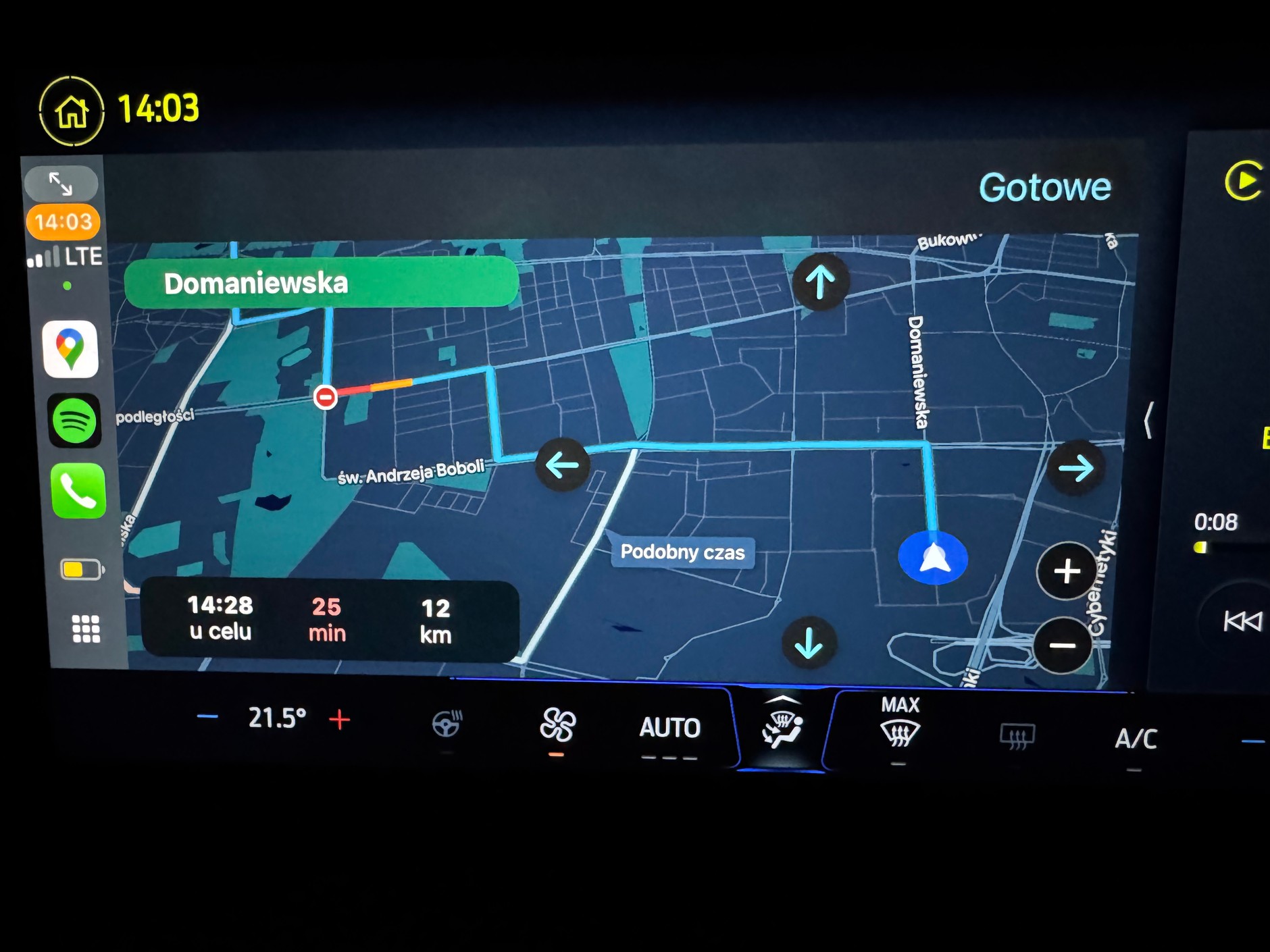 Nawigacja w Apple CarPlay