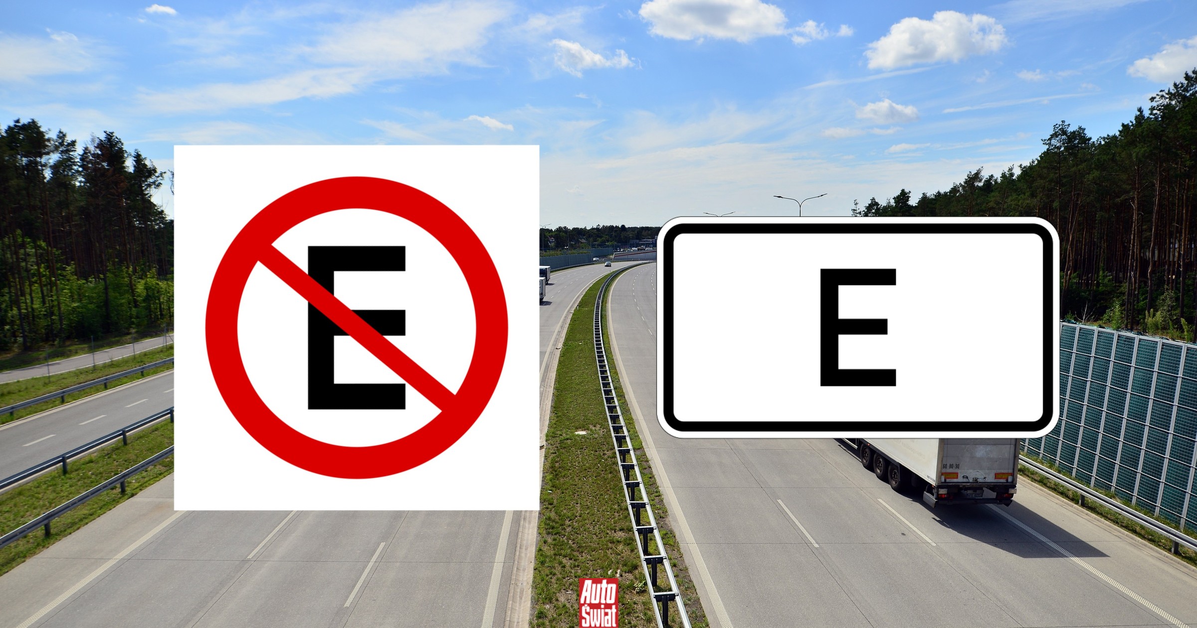 Co oznacza znak drogowy z literą E? Nie tak łatwo wyjaśnić, bo ma kilka różnych znaczeń