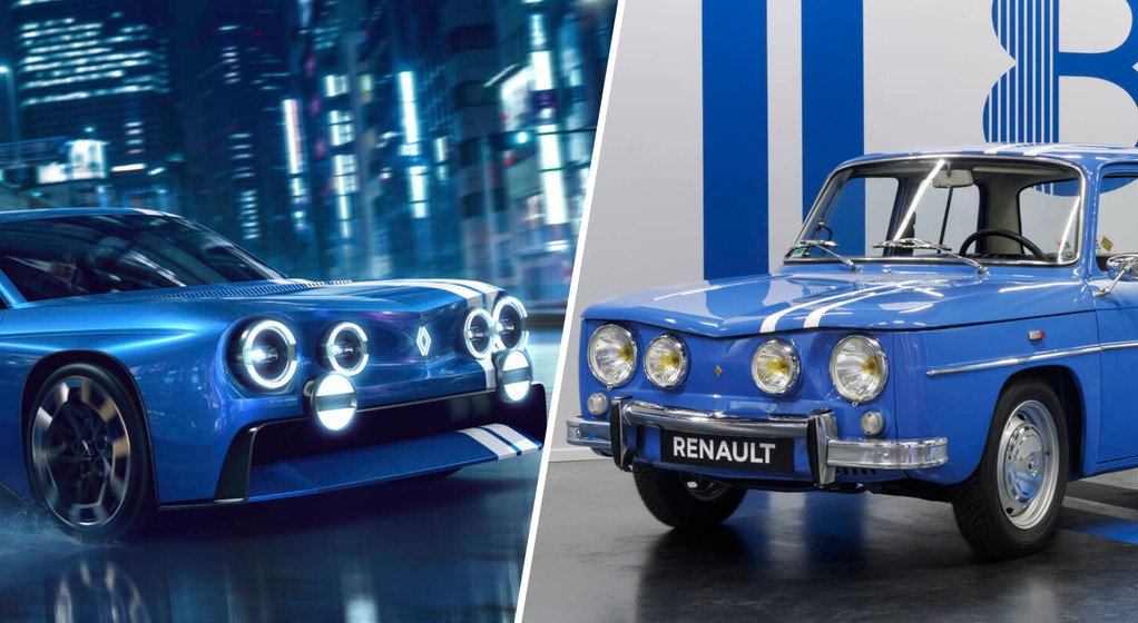 Renault 8 Gordini Concept i klasyczne Renault 8 Gordini