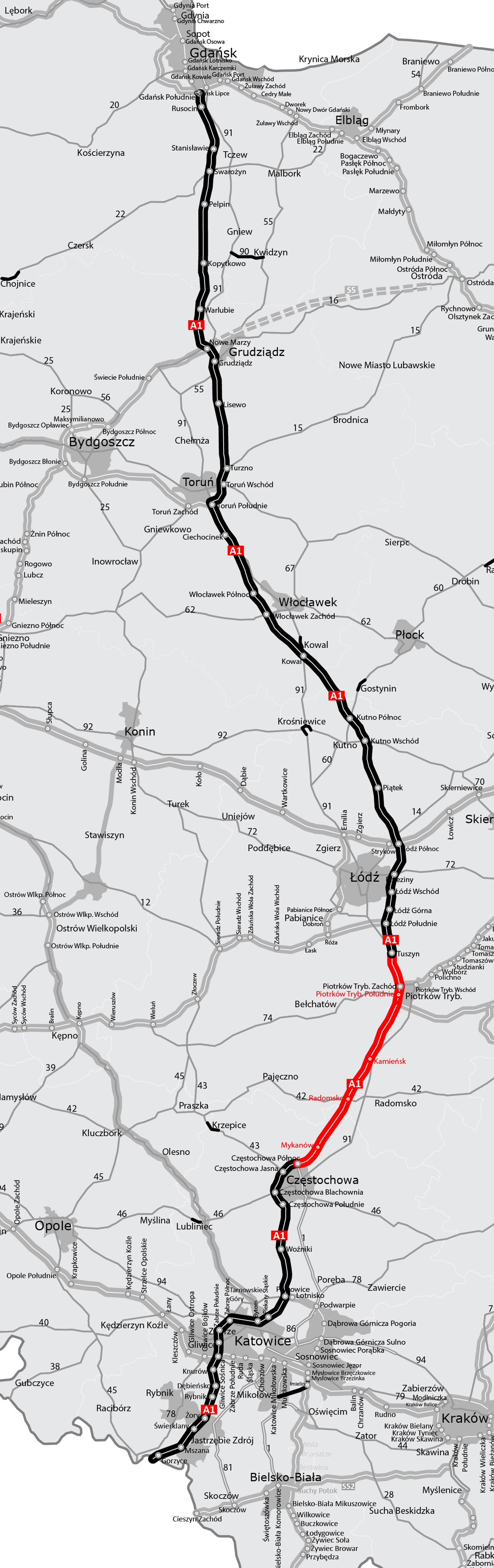Cała autostrada A1