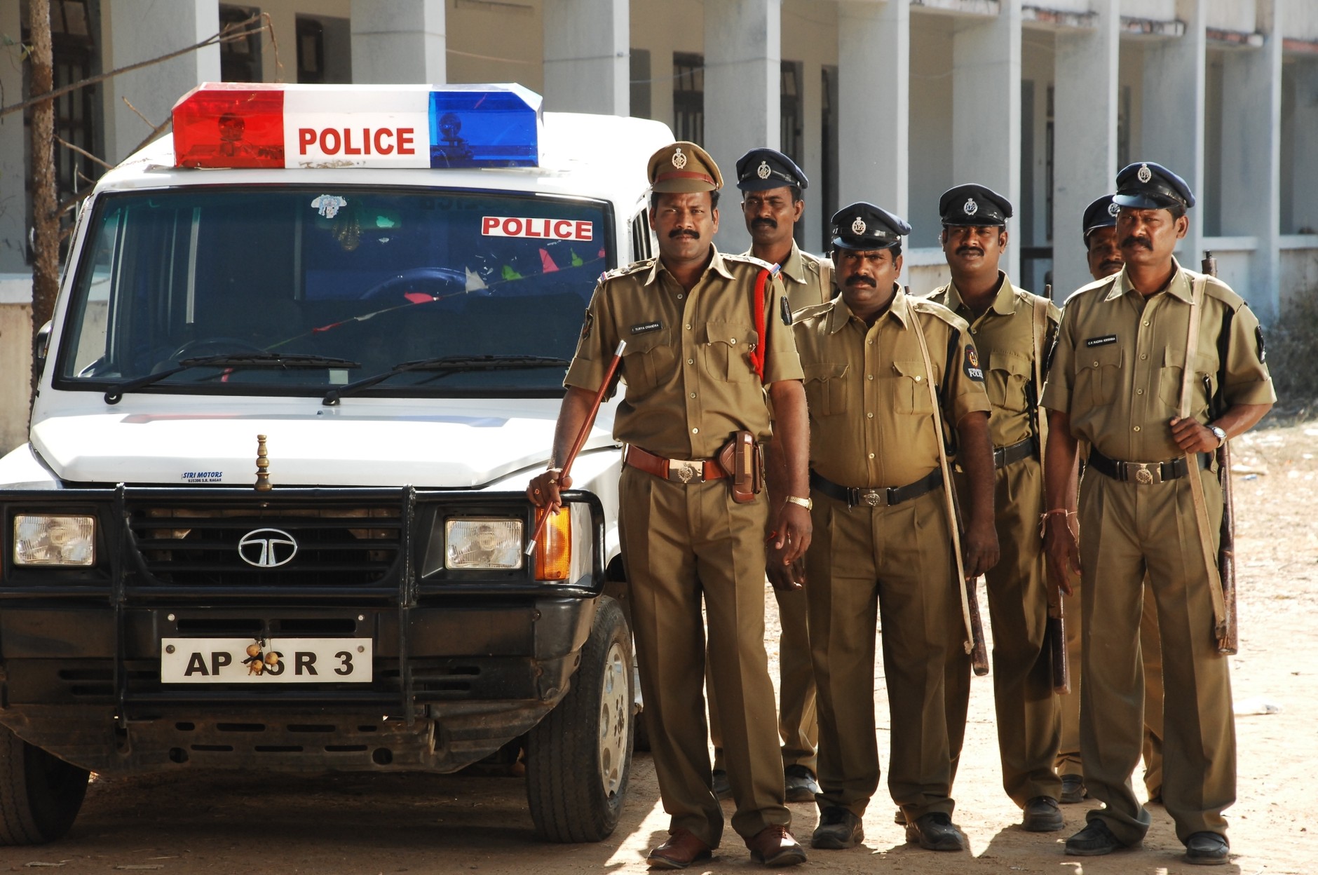 Policja z Hajdarabadu w Indiach