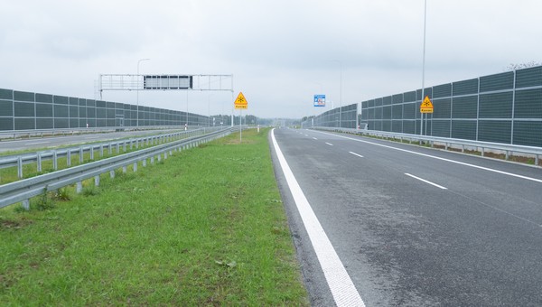 S1 Dankowice - Bielsko-Biała Hałcnów - widok w kierunku Mysłowic