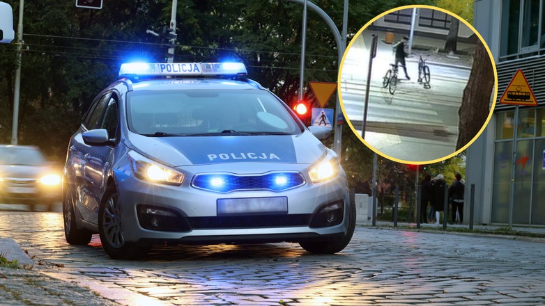 Zbudowali "rowerową blokadę" na torowisku. Straż pokazała nagranie (Fot. Straż Miejska w Pabianicach)