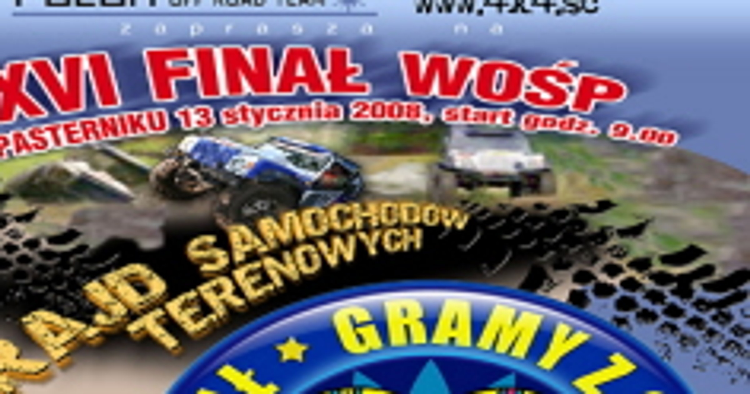 WOŚP 2008: zapraszamy na rajd off-roadowy do Kryspinowa