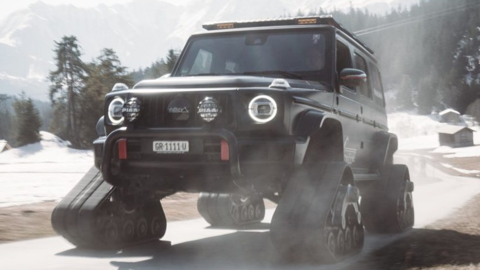 Mercedes G-klasa na gąsienicach