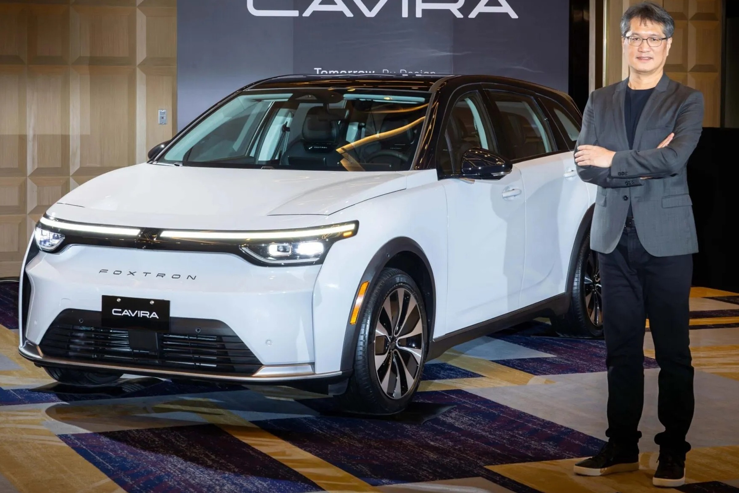 To może być pierwszy SUV z Jaworzna. Foxtron, partner EMP, pokazał model Cavira