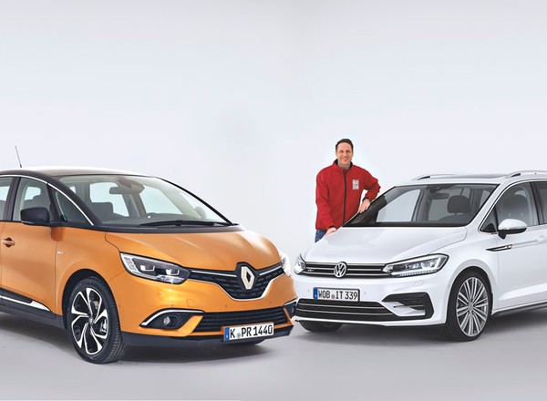 Renault Scenic kontra Volkswagen Touran - dwa pomysły na vana