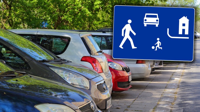 Znak "strefa zamieszkania" D-40 nakłada na kierowców kilka poważnych ograniczeń (Fot. Wikipedia)