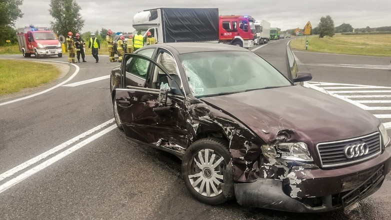 Wypadek spowodowała kierująca audi