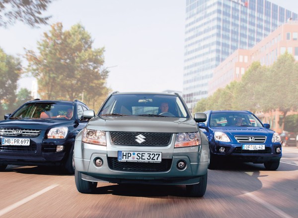 Honda CR-V kontra Kia Sportage i Suzuki Grand Vitara: nie każdy z nich lubi wypady w teren