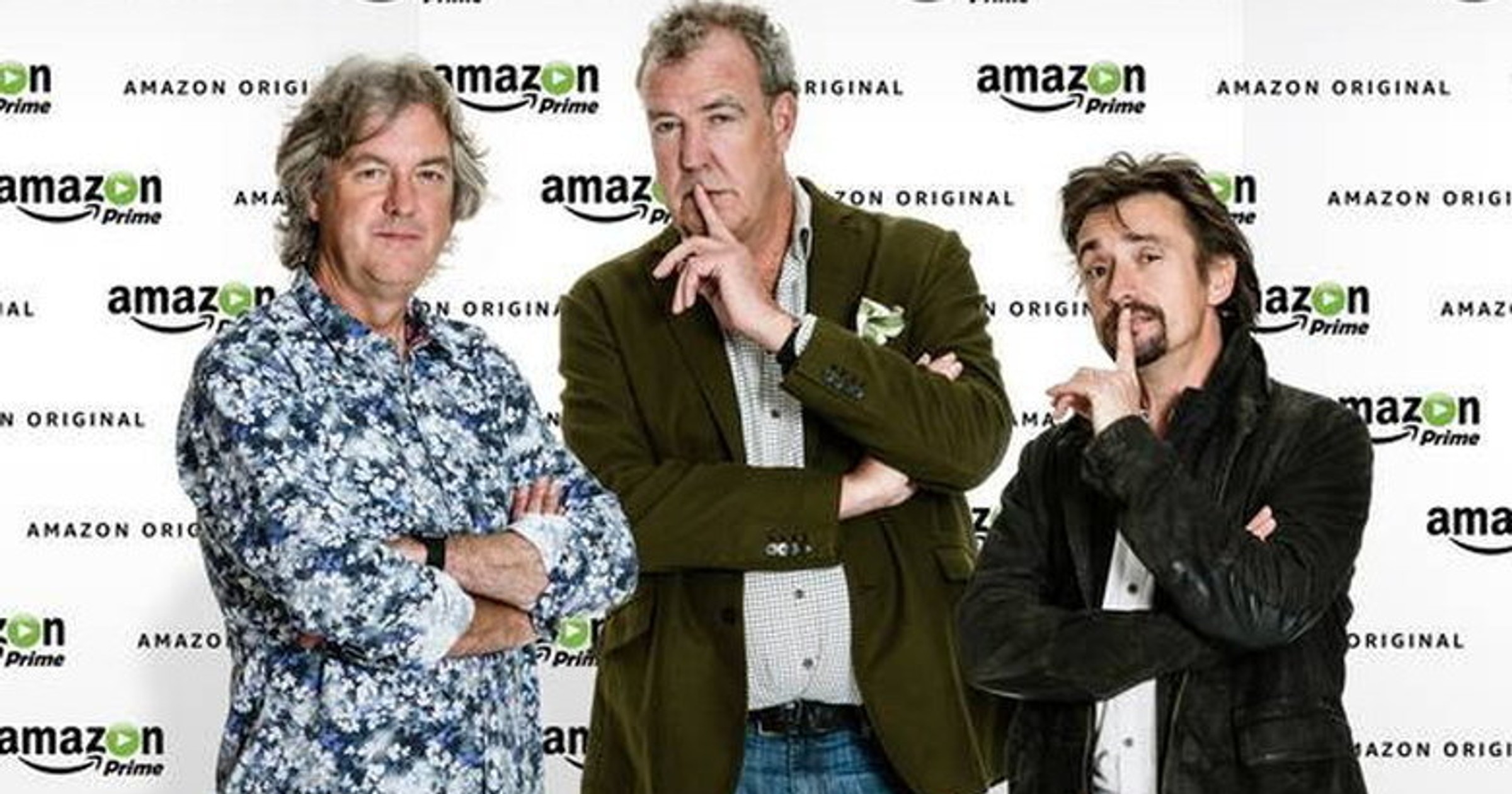Clarkson, Hammond i May w internetowej platformie Amazon